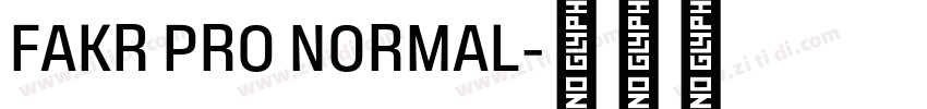 FAKR PRO NORMAL字体转换